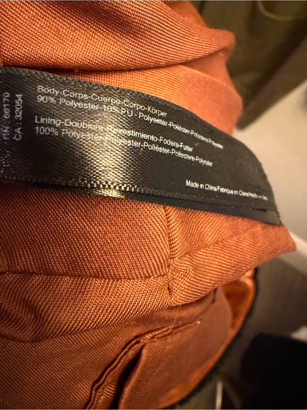 Black Sherpa Tote Bag with Brown faux Leather Straps - Picture 8 of 9